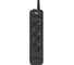 Сетевой фильтр плоский AGNI 3 розетки, 2 метра, чёрный TP-FS3E-2m-black 1