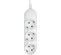 Бытовой удлинитель Power Cube 3р с/з, без выкл. 3500 Вт, 16 А, 3м 3х1,5 (белый) PC-3B-3M