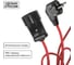 Удлинитель-шнур на рамке силовой TDM ELECTRIC У1-12035 ПВС, красный, 2200 Вт, с заземлением, 40м, штепсельное гнездо, Народный SQ1307-9015 5