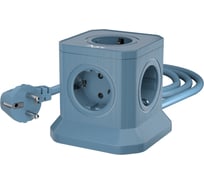 Сетевой фильтр AGNI башня, 5 розеток, 3 метра, синий TP-VE4U5E-3m-blue