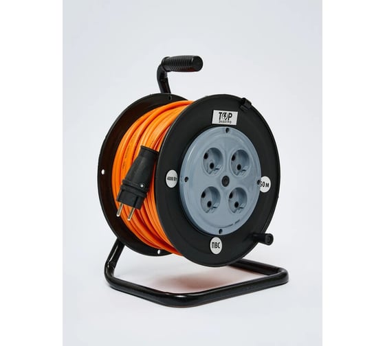 Удлинитель ТОРЭЛЕКТРО ПВС 4000 Вт 25м на катушке IP20 (б/з) 1150 1