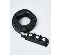 Удлинитель силовой ТОРЭЛЕКТРО КГ 3500 Вт на колодке 3 гнезда 100м IP44 без заземления 1259