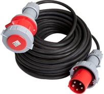 Промышленый удлинитель силовой Атлант CEE 63A 5P КГ 5х6 10м IP67 ТЕН303-179
