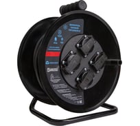 Удлинитель силовой АТЛАНТ КГ 2х2,5 4000 Вт 50м на металлической катушке IP44 (б/з) 80069