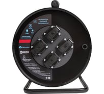 Удлинитель силовой Атлант КГ 3500 Вт 30м на металлической катушке IP 44 без заземления 80066