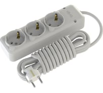 Удлинитель NE-AD 3 гнезда, с заземлением, 3м, 16А, 250В, 1/15/60, 3014-3