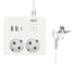 Удлинитель Power Cube PC 0,5м, 2р с заземлением, с выключателем, 16А, 3USB, белый кв SPG5-A4 1
