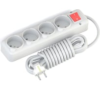 Удлинитель NE-AD4 гнезда с выключателем 2м, 10А,250В, 1/14/56 3019-2A