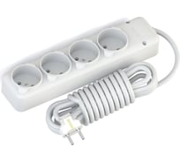 Удлинитель NE-AD 4 гнезда 2м, 10А, 250В 1/14/56 3019-2