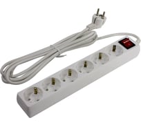 Сетевой фильтр 5bites 5 м, 6 розеток, белый SP6W-250