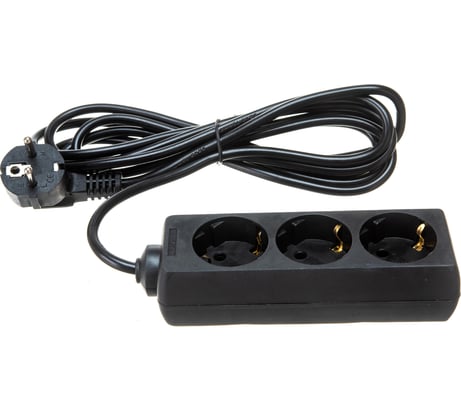 Удлинитель ExeGate ECE-3-3B 3 евророзетки с заземлением 3м черный 285804