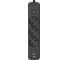 Сетевой фильтр Perfeo REAL HOME 3,0м, 3 розетки, 2USB+1TYPE-C, 16А, 3500 Вт, тройная защита, черный 30025618 1