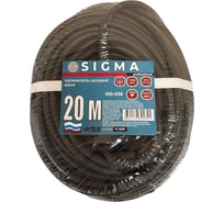 Удлинитель шнур Sigma 1 розетка с заземлением IP44 (КГтп 3*2,5) 230 В / 16 А / 3500 Вт 20 метров 100036
