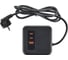 Удлинитель IEK DOMINIC У08K 1.5м, 3х1мм2, USB A+C, 20Вт, черный DN-YP30-16-08-01-ZKU-K02 10