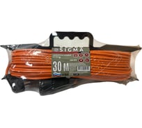Удлинитель на каркасе Sigma IP44 с заземлением (ПВС 3х1,5) 230 В / 10 А / 2200 Вт 30 метров 100013