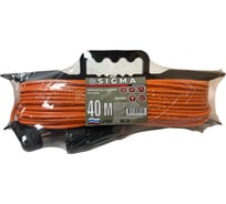 Удлинитель на каркасе Sigma IP44 с заземлением (ПВС 3х1,5) 230 В / 10 А / 2200 Вт 40 метров 100014
