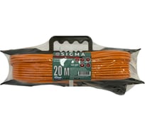 Удлинитель на каркасе Sigma с заземлением (ПВС 3х0,75) 230 В / 10 А / 2200 Вт 20 метров 100007