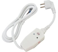 Удлинитель c УЗО SkyBeam 1,5 м, 16A/250V, белый 1001u