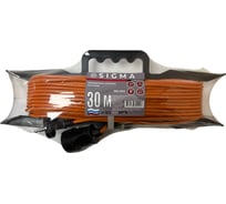 Удлинитель на каркасе Sigma без заземления (ПВС 2*0,75) 230 В / 6 А / 1300 Вт 30 метров 100003