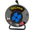 Удлинитель на металлической катушке SIGMA IP44 c заземлением (ПВС 3*1,5) 230 В /16А /3500 Вт 50 метров 100058 2