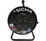 Удлинитель на пластиковой катушке SIGMA c заземлением (ПВС 3*1,5) 230 В /10А /2200 Вт 30 метров 100051 1