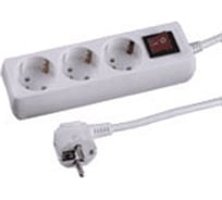 Удлинитель электрический с выключателем (3 евророзетки; 3 м) СВЕТОЗАР SV-55035-3