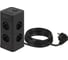Сетевой фильтр ЭРА TWR-8es-1,5m-4USB-B башня с защитой заземлением с выключателем 8 розеток+4xUSBA+C 1,5м 16А черный Б0069072 1