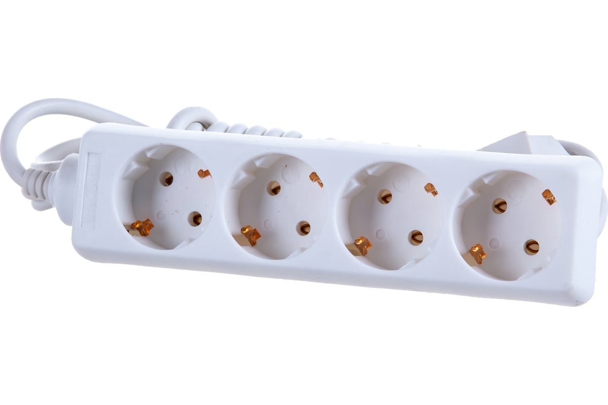 Удлинитель электрический с заземлением (4 евророзетки; 3 м) СВЕТОЗАР SV ...