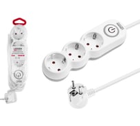 Удлинитель электрический LEIDEN ELECTRIC 5 м 3 розетки 3,5 кВт с заземлением 805034 ЦЗ-3619883520