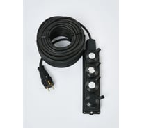 Удлинитель силовой ТОРЭЛЕКТРО серии ВОЛЬТПРОМ КГтп ХЛ 3х2,5 на колодке 4 гнезда 100м (с/з) IP44. ВП520