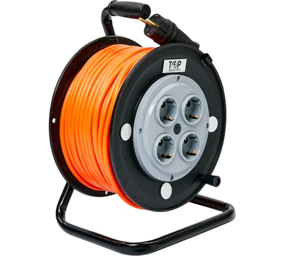 Удлинитель ТОРЭЛЕКТРО серии ВОЛЬТПРОМ ПВС 3х1.5 20м на пластиковой катушке (с/з) IP20 ВП278 1