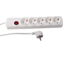 Сетевой фильтр Spi 5x5-Z (РВС16-005, 5 гн. 5 м, 10А, 2200 Вт, ПВС 3х0,75) Volsten 15425