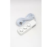 Удлинитель ELBI Myra с заземлением, 3вх, с защитными шторками, с включателем, 3м, 3x1.5 527-010203-322