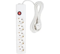 Сетевой фильтр BigTech BT510-1,5-W(5р/1,5м/10А/2,2кВт/3х0,75 мм2/белый) 2105960