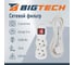 Сетевой фильтр BigTech ST210-5-W (2р/5м/10А/2,2кВт/3х0,75 мм2/белый) 2105947 3