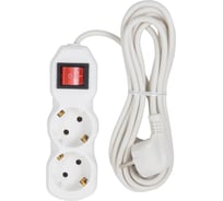 Сетевой фильтр BigTech ST210-3-W(2р/3м/10А/2,2кВт/3х0,75 мм2/белый) 2105946