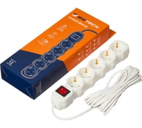 Сетевой фильтр BigTech ST510-5-W(5р/5м/10А/2,2кВт/3х0,75 мм2/белый) 2105953