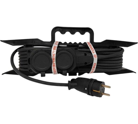 Удлинитель силовой ТОРЭЛЕКТРО КГ 3500 Вт, на рамке, с колодкой 2 гнезда, 25м, IP44, с заземлением 2022