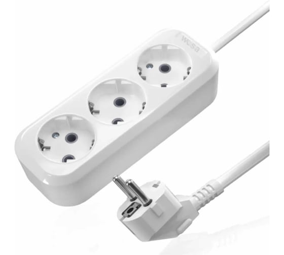 Удлинитель со шнуром AVG 2м, 3 местный, с заземлением MGP-132