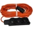 Удлинитель ТОРЭЛЕКТРО ПВС, 2200 Вт, на колодке 3 гнезда, 40м, с заземлением, IP44 1550 1