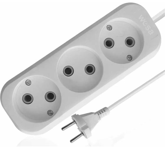 Удлинитель AVG со шнуром 5м, 3 местный, без заземления MGP-124