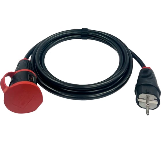 Удлинитель KNS серии MAX PRO с заземлением КГтп-ХЛ 3х2,5 мм 1 розетка IP54 ГОСТ 10 м KNS-MAX-PRO-SH-KG-325-1-54-10