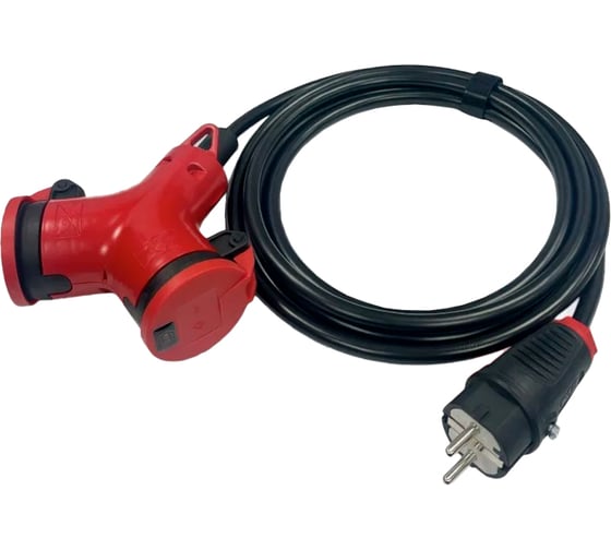 Удлинитель KNS серии MAX PRO с заземлением КГтп-ХЛ 3х2,5 мм 2 гнездa IP44 ГОСТ 30 м KNS-MAX-PRO-SH-KG-325-2-44-30