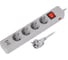 Сетевой фильтр Smartbuy c USB+Type C, 16А, 4 гнезда, c з/ш, с з/к, ПВС, 3 м, серый SBSP-30C-G 2