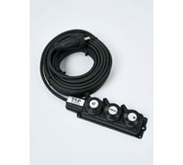 Удлинитель силовой ТОРЭЛЕКТРО серии ВОЛЬТПРОМ КГ 3х1,5 на колодке 3 гнезда 7м с заземлением IP44 ВП986