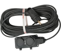 Удлинитель силовой ТОРЭЛЕКТРО серии ВОЛЬТПРОМ КГ 3х1,5 на колодке 2 гнезда 3м с заземлением IP44 ВП968