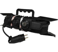 Удлинитель силовой ТОРЭЛЕКТРО серии ВОЛЬТПРОМ на рамке с колодкой 3 гнезда КГ 3х1,5 10м с заземлением IP44 ВП1051