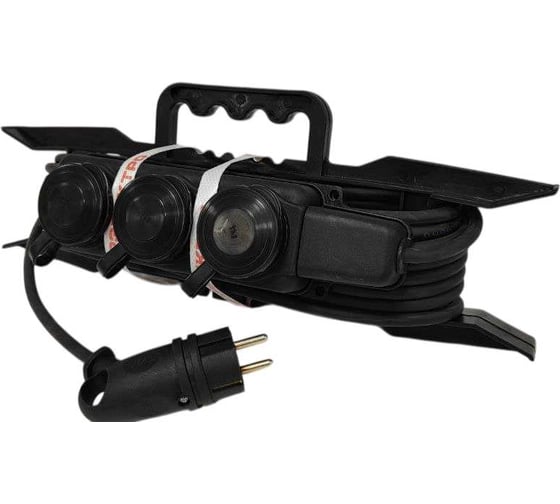 Удлинитель силовой ТОРЭЛЕКТРО серии ВОЛЬТПРОМ на рамке с колодкой 3 гнезда КГ 2х1,5 15м без заземления IP44 ВП1038