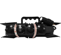 Удлинитель силовой ТОРЭЛЕКТРО серии ВОЛЬТПРОМ на рамке с колодкой 4 гнезда КГ 3х1,5 15м с заземлением IP44 ВП1080