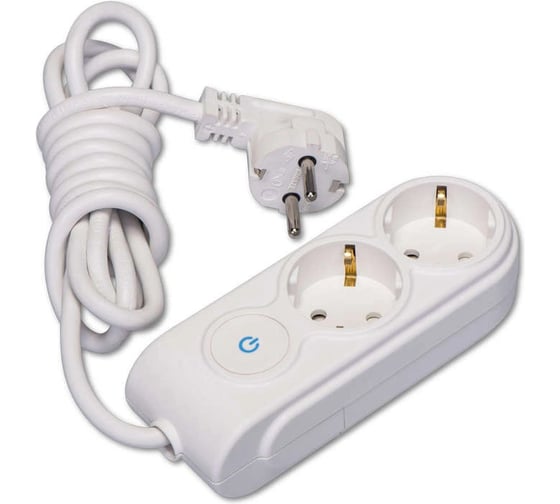 Удлинитель MAKEL 2х3м, с заземлением, 16А, защитные шторки, с выключателем, сечение 3х1.5 N2310044